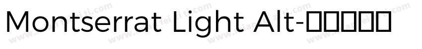 Montserrat Light Alt字体转换